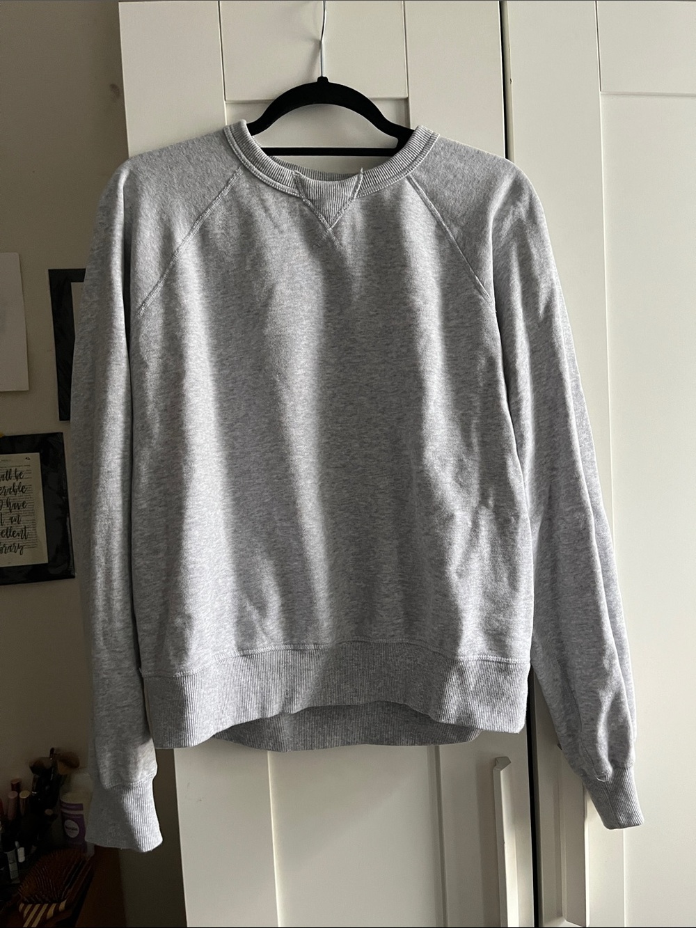 Marine Layer Cloud 9 Fleece Sweater in Light Grey Medium